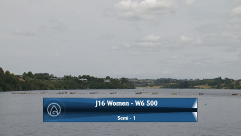 Video for 2020 Waka Ama Sprints - J 16 Women - W6 500 - Semi 1 / 2