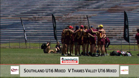 Video for 2019 Bunnings Junior Touch Champs, U16 Mixed Southland v Thames Valley