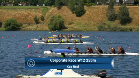 Video for 2020 Waka Ama Sprints - Corporate Race W12 250 Cup Final