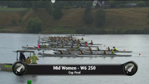 Video for 2019 Waka Ama Sprints - Mid Women - W6 250 Cup Final