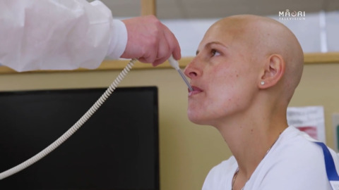 Video for Basketball star returns to the court after courageous breast cancer battle
