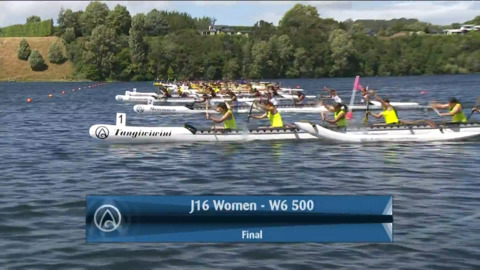 Video for 2021 Waka Ama Championships - J16 Women - W6 500 Final