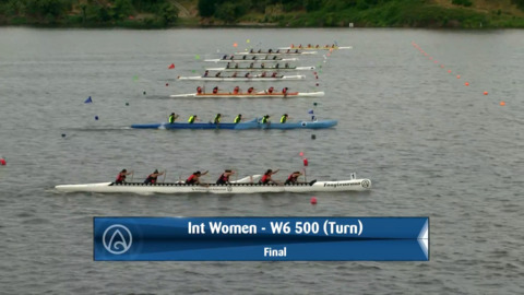 Video for 2020 Waka Ama Sprints - Int Women - W6 500 (Turn) Final