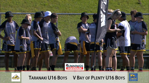 Video for 2019 Bunnings Junior National Touch Champs, U16 Boys, Taranaki v Bay of Plenty