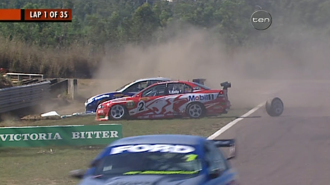 Darwin flashback: Todd Kelly fired into wall in opening lap melee ...