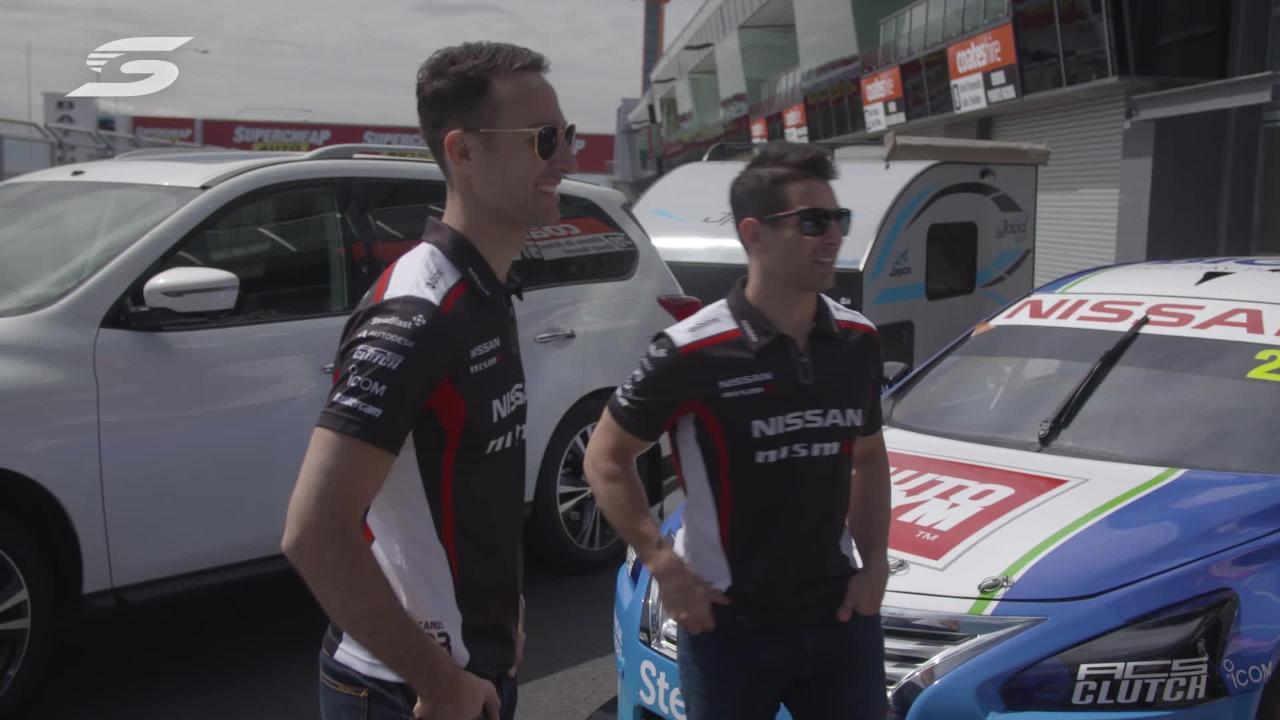 Caruso and Fiore arrive at Bathurst Supercars