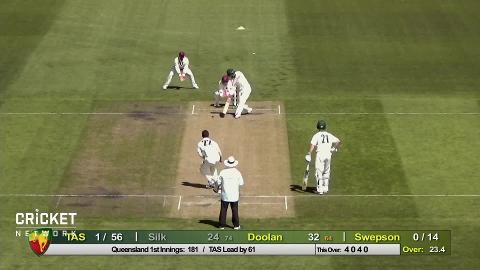 George Bailey bowled for a duck in final innings for Tasmania