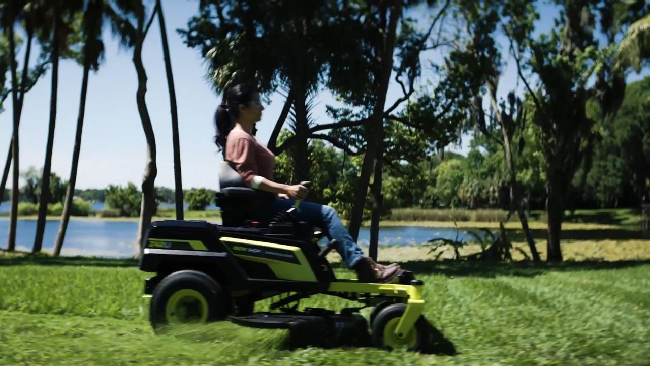 Ryobi electric ride on mower online bunnings