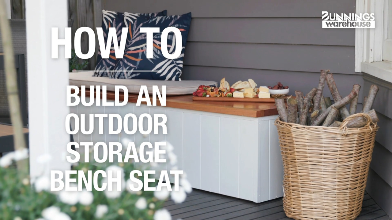 How To Build An Outdoor Storage Bench Seat Bunnings Australia