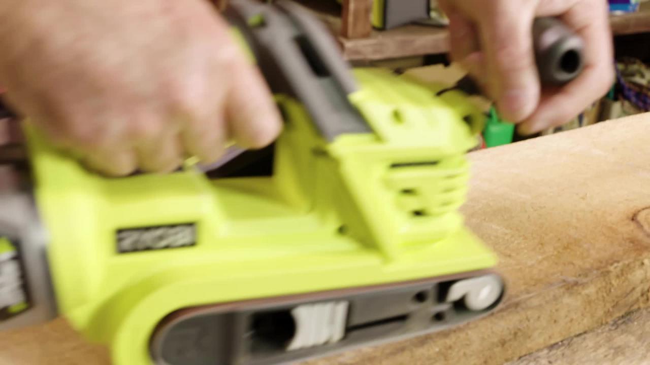 Ryobi One+ 18V Belt Sander - Skin Only 