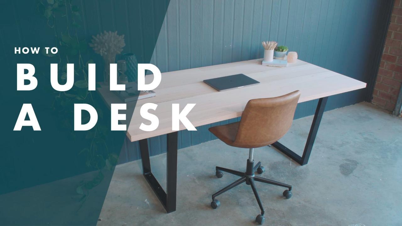 Easy DIY: Affordable Desk With Metal Legs