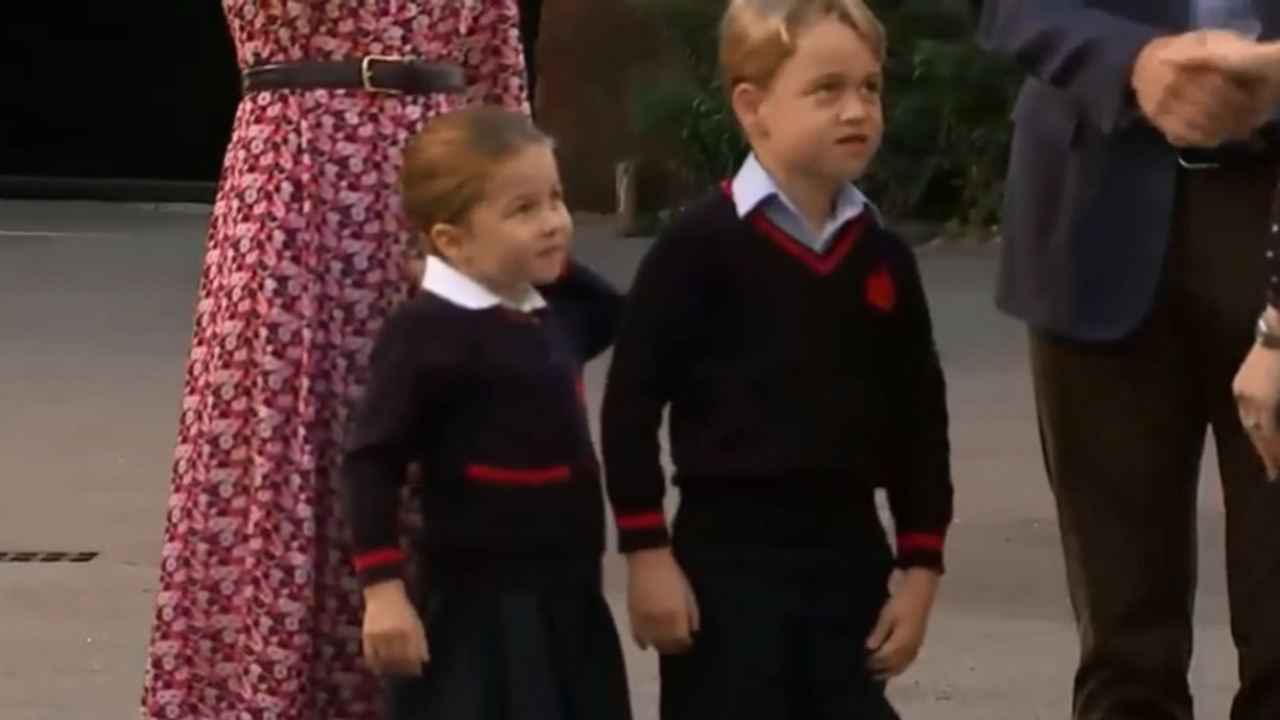 Princess Charlotte's first day at school