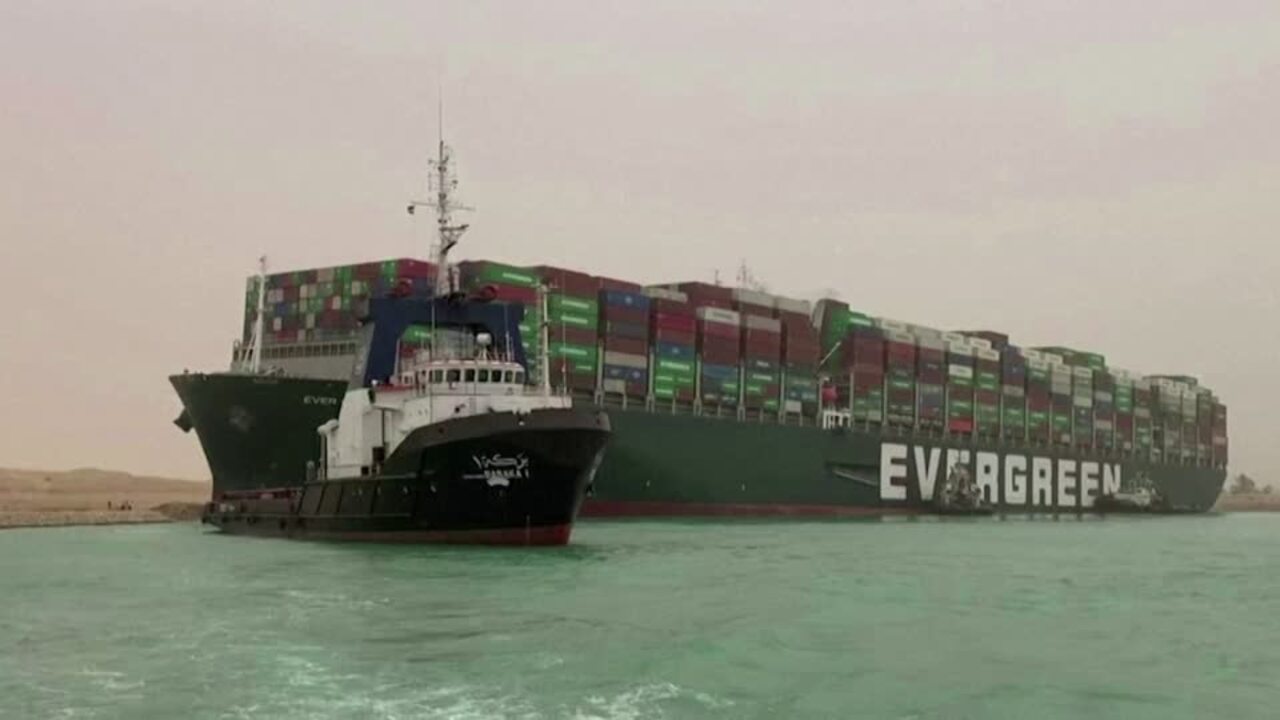 Suez Canal blocked: Ever Given ship could be stuck for weeks