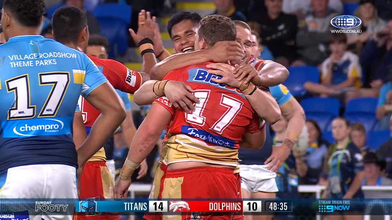 NRL Highlights: Titans v Dolphins Round 19