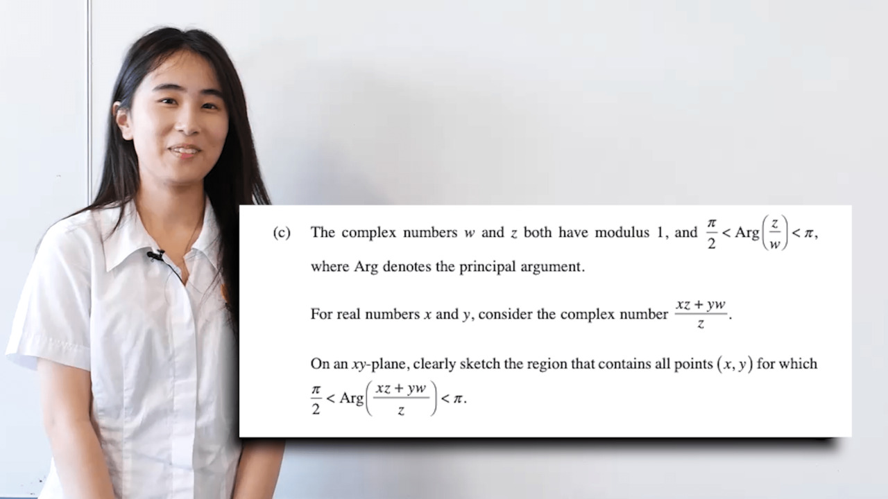 Watch student Vivian Xu solve one of the hardest HSC maths questions