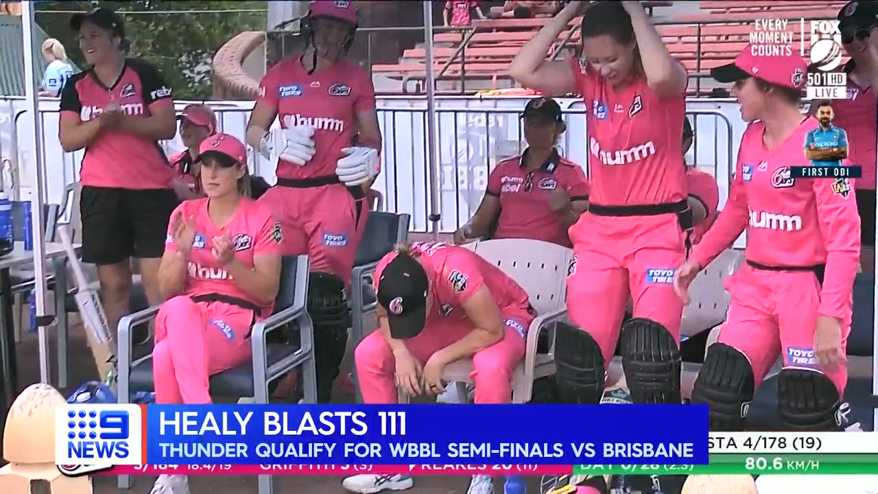 WBBL 2020 Alyssa Healy century not enough to help Sydney Sixers into WBBL finals