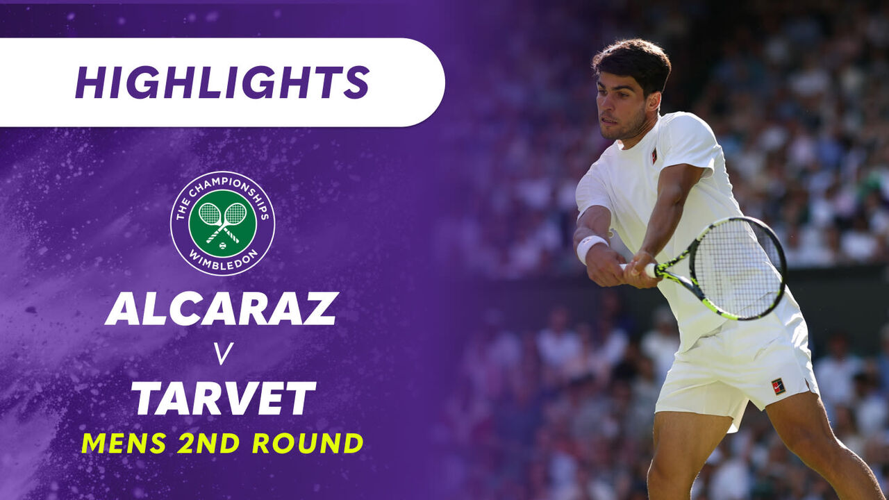 Carlos Alcaraz Cruises Past Tarvet in Wimbledon 2nd Round Showdown