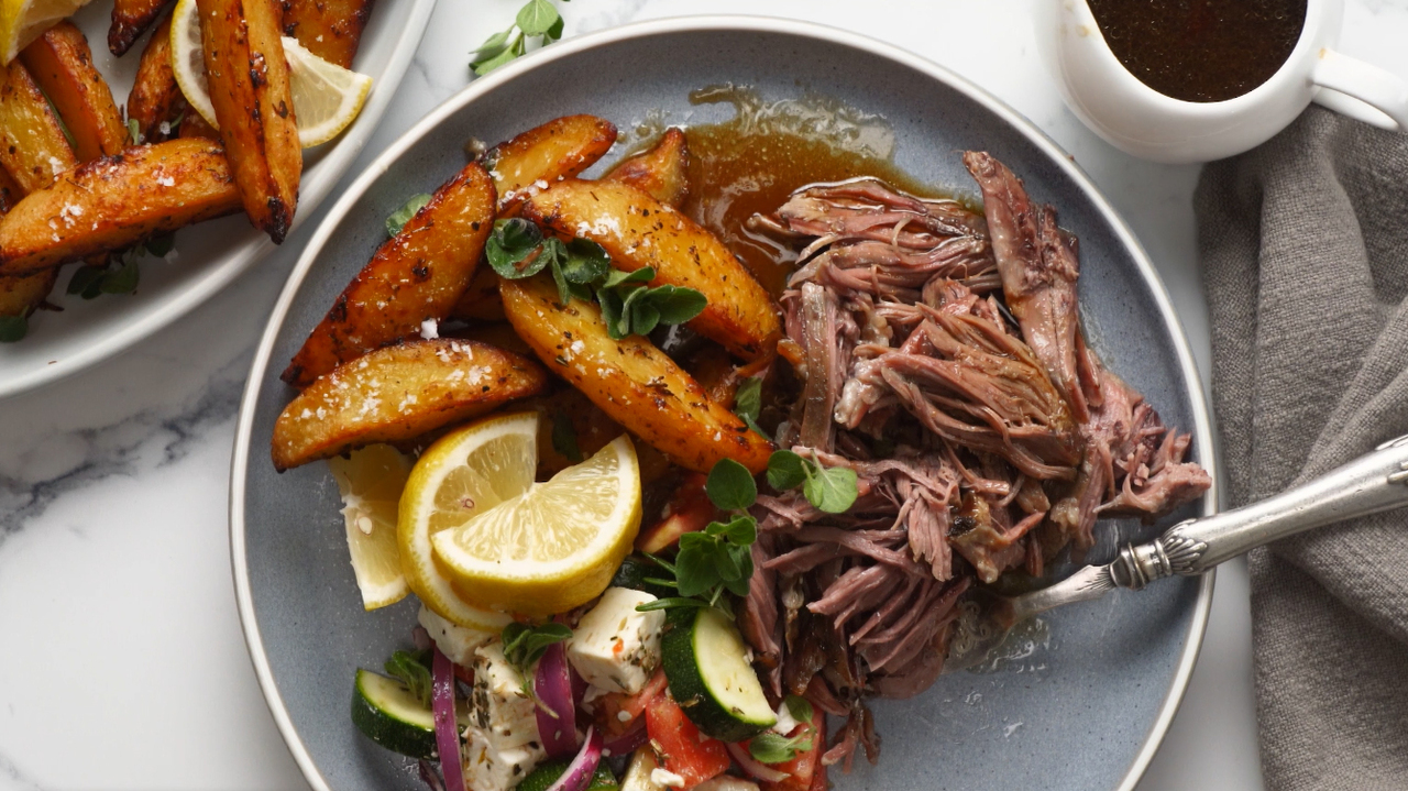 RecipeTin Eats x Good Food: 12-hour Greek slow-roasted lamb shoulder