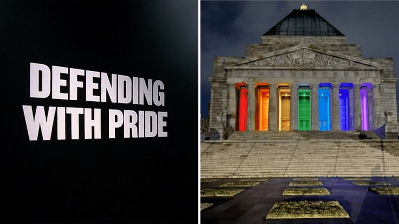 Rainbow lights canned at Melbourne's Shrine of Remembrance
