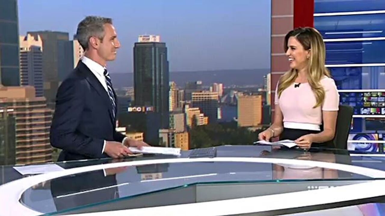 Nine News Perth presenters drop the mic for marriage bliss