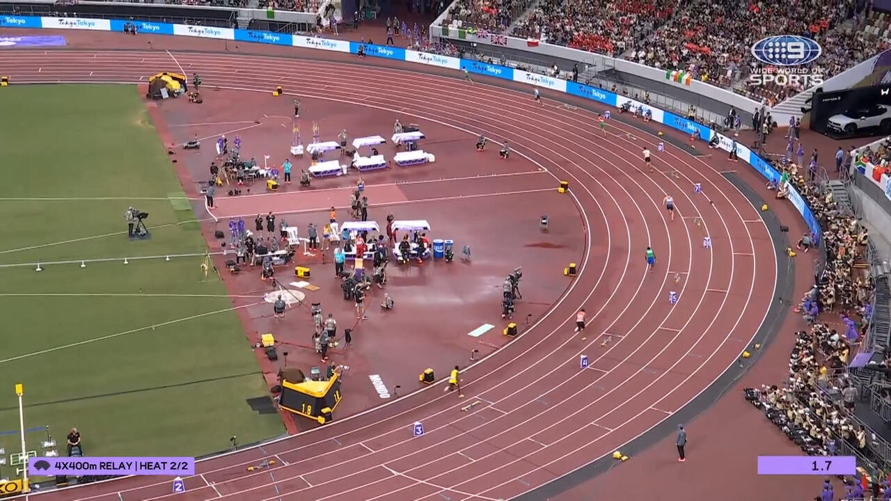 Aussie 4x400m relay team runs heat