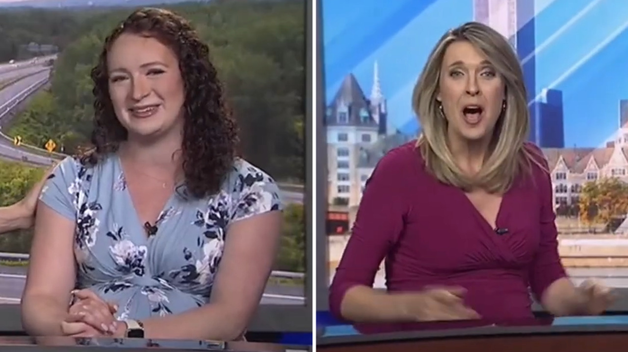 Video: US TV presenter stays on-air after her waters break during live  broadcast