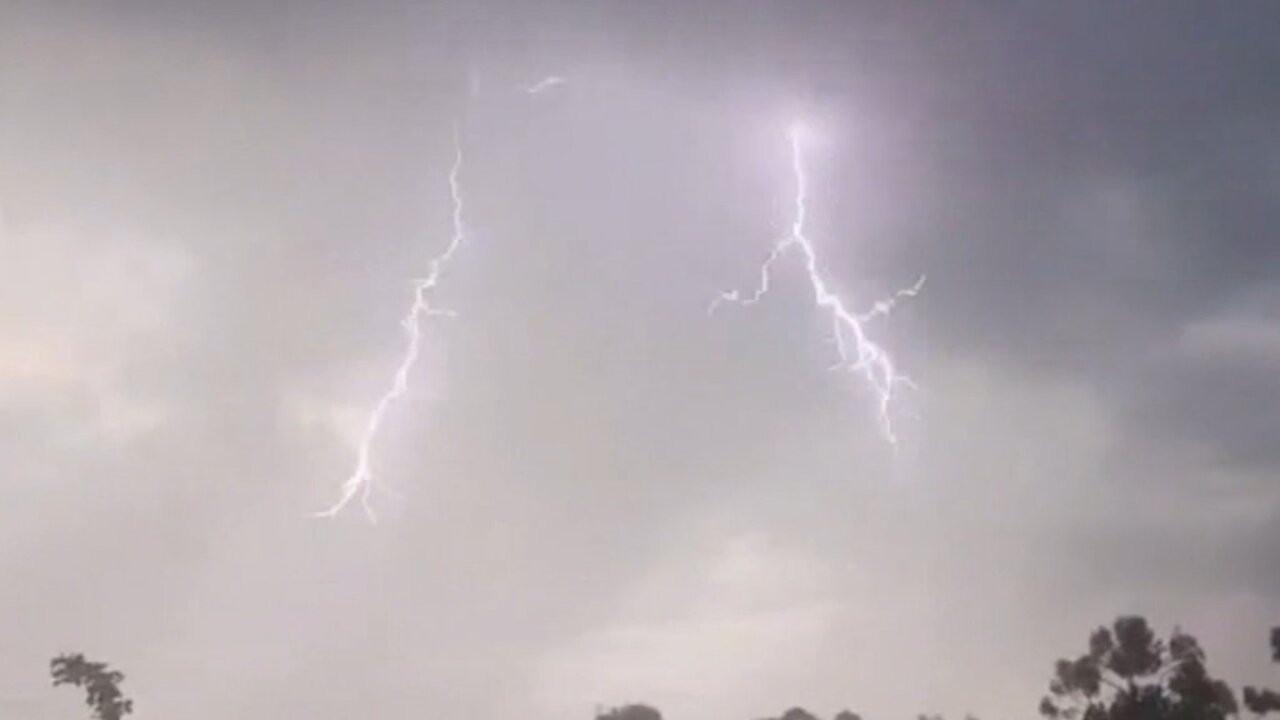 Spring lightning show wreaks havoc across South Australia
