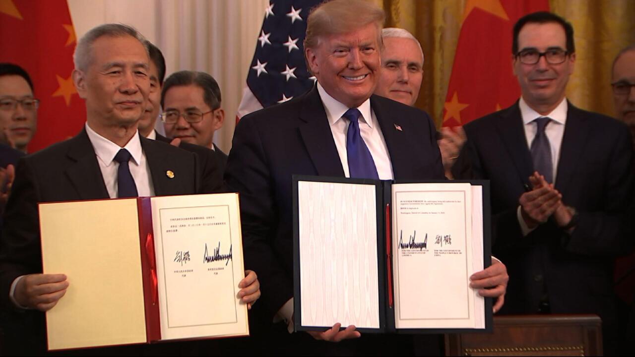 Trump, China sign 'Phase 1' of trade deal