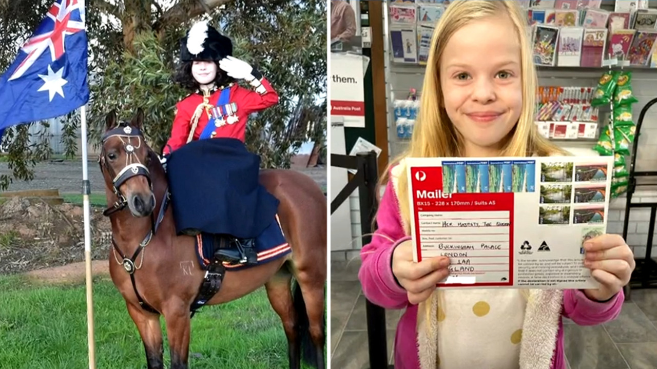 Little Aussie girl receives letter from queen the day she passed away