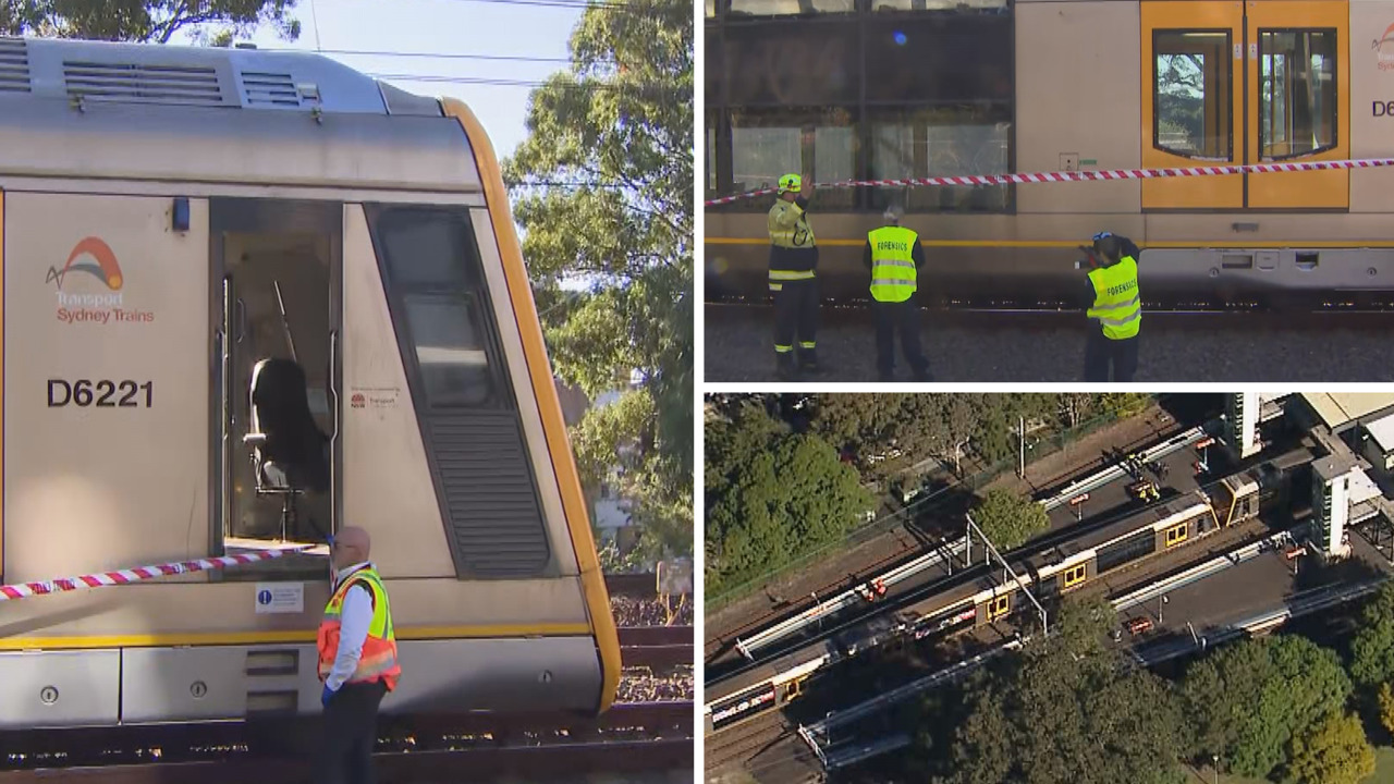 Man and boy killed by Sydney train after pram rolls onto tracks