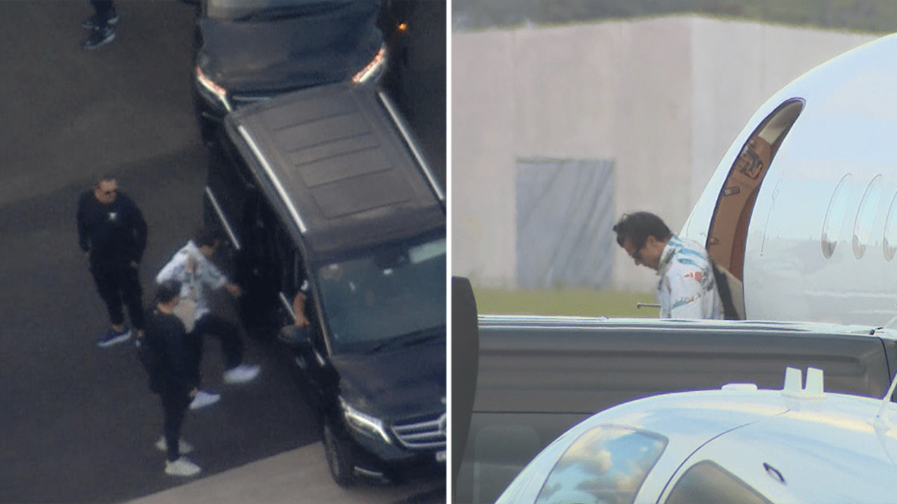 Harry Styles lands in Sydney