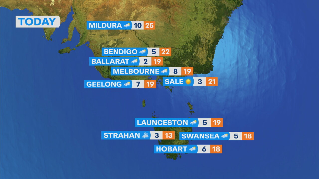 National weather forecast for Wednesday October 29