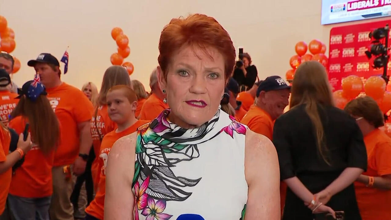 Pauline Hanson speaks about One Nation's success in South Australia