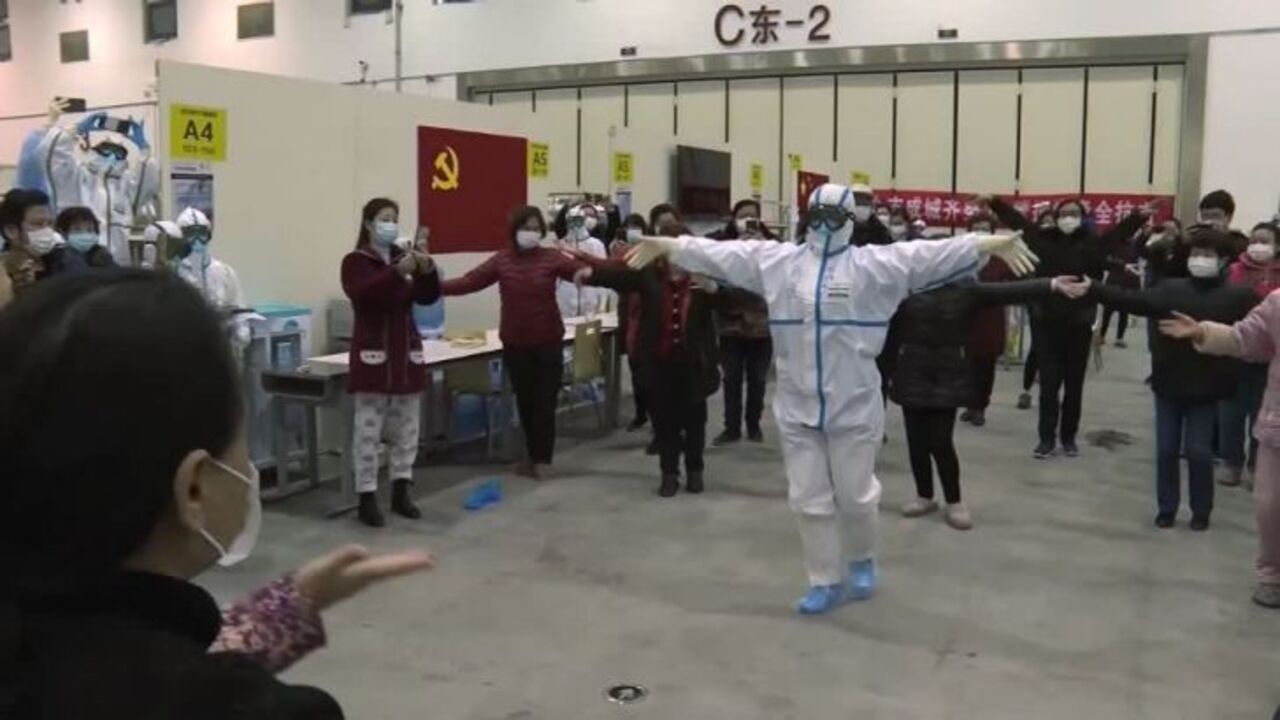 China state TV shows life inside Wuhan hospital
