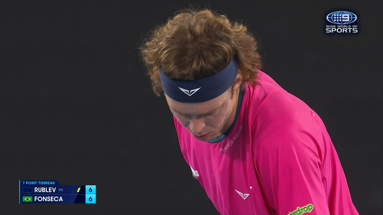 Australian Open Highlights: Andrey Rublev v Joao Fonseca
