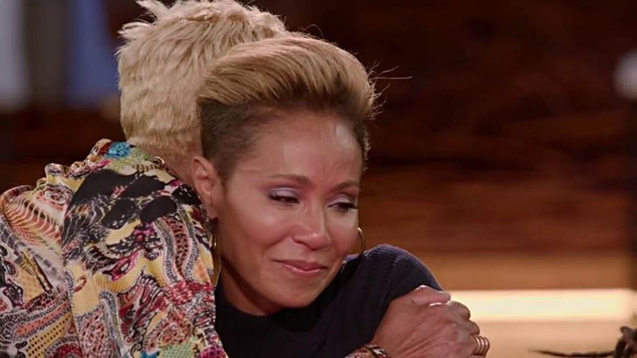 Jada Pinkett Smith gets emotional recalling how she pulled a knife on ' aggressive' ex