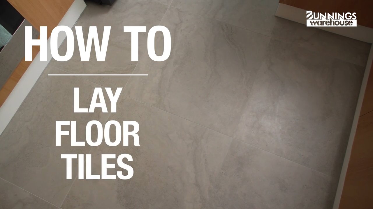 How To Lay Tiles On Concrete Floor How To Lay Floor Tiles Bunnings