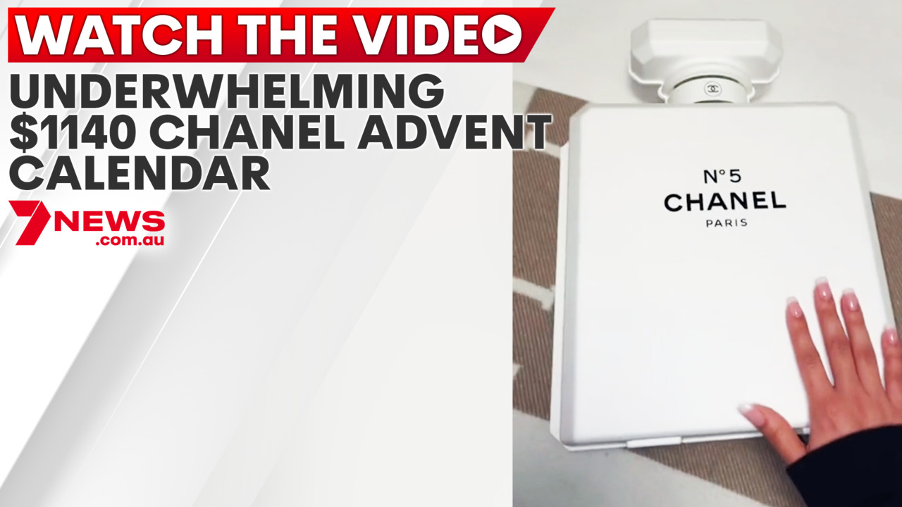 Chanel shopper who purchased $1140 luxury advent calendar is 'super bummed'  after uncovering underwhelming items
