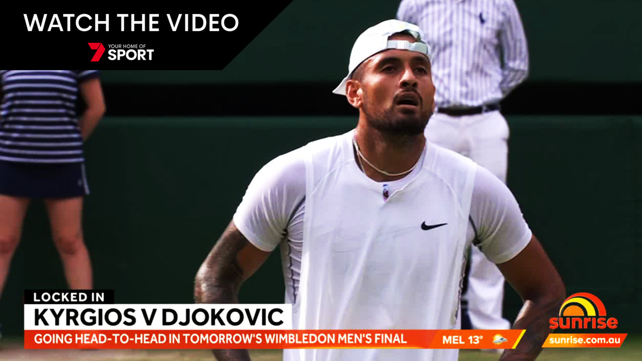 Wimbledon 2022 Nick Kyrgios-Novak Djokovic bromance sparks in viral social media moment ahead of final 7NEWS