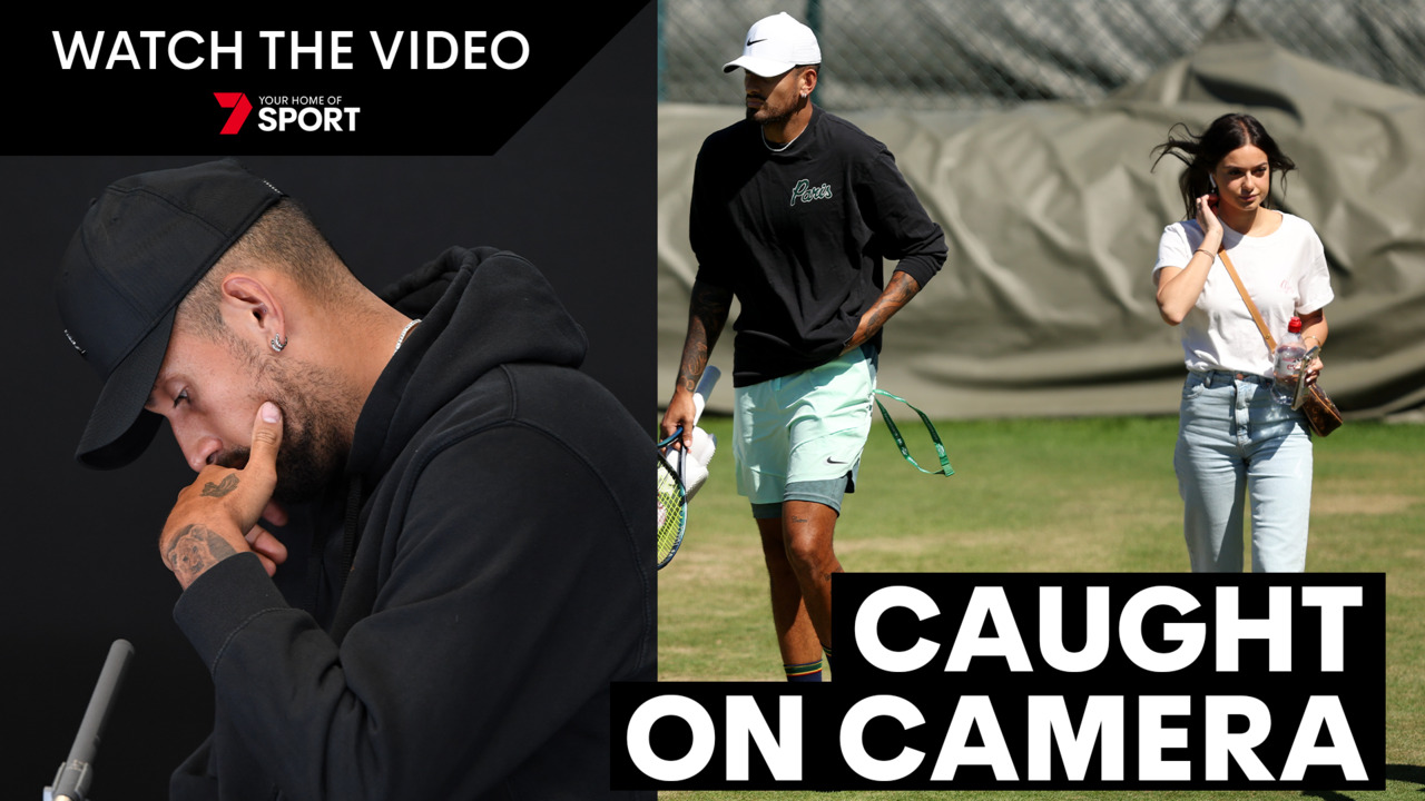 Nick Kyrgios caught in lewd act with partner on camera