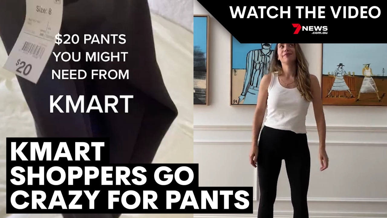 Kmart shoppers go wild for 'super luxe' $20 front split hem pants