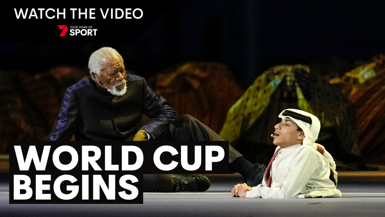 Morgan Freeman spruiks Qatar as Western leaders boycott Olympic-style FIFA World Cup 2022 opening ceremony 7NEWS