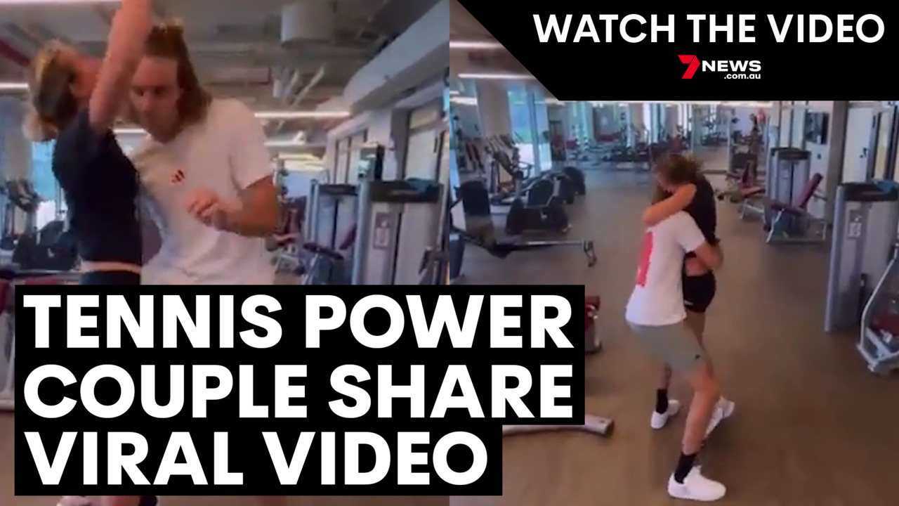 Tennis power couple Stefanos Tsitsipas and Paula Badosa share viral dancing  video