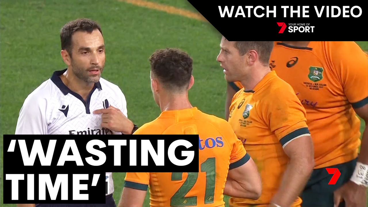 Wallabies robbed by cruel referees call to see the New Zealand All Blacks win rugbys Bledisloe Cup for a 20th straight year 7NEWS