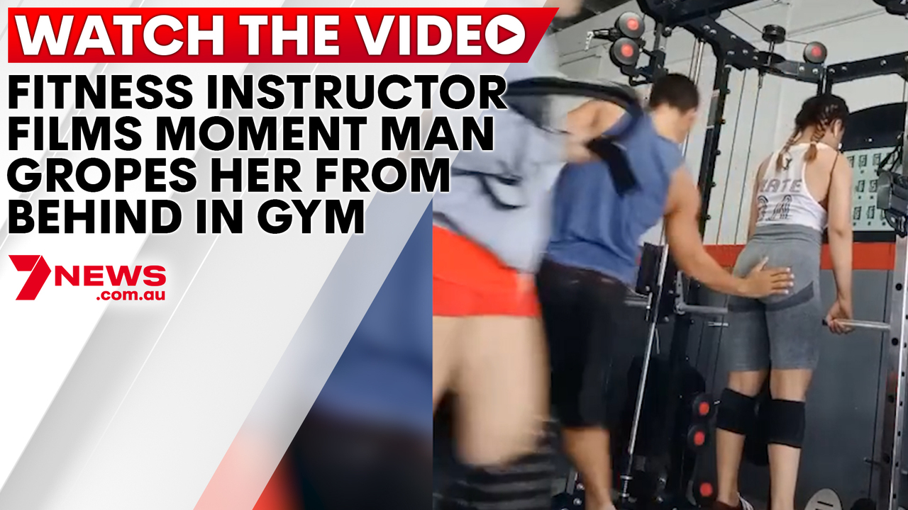 Fitness instructor films moment gym-goer gropes her from behind