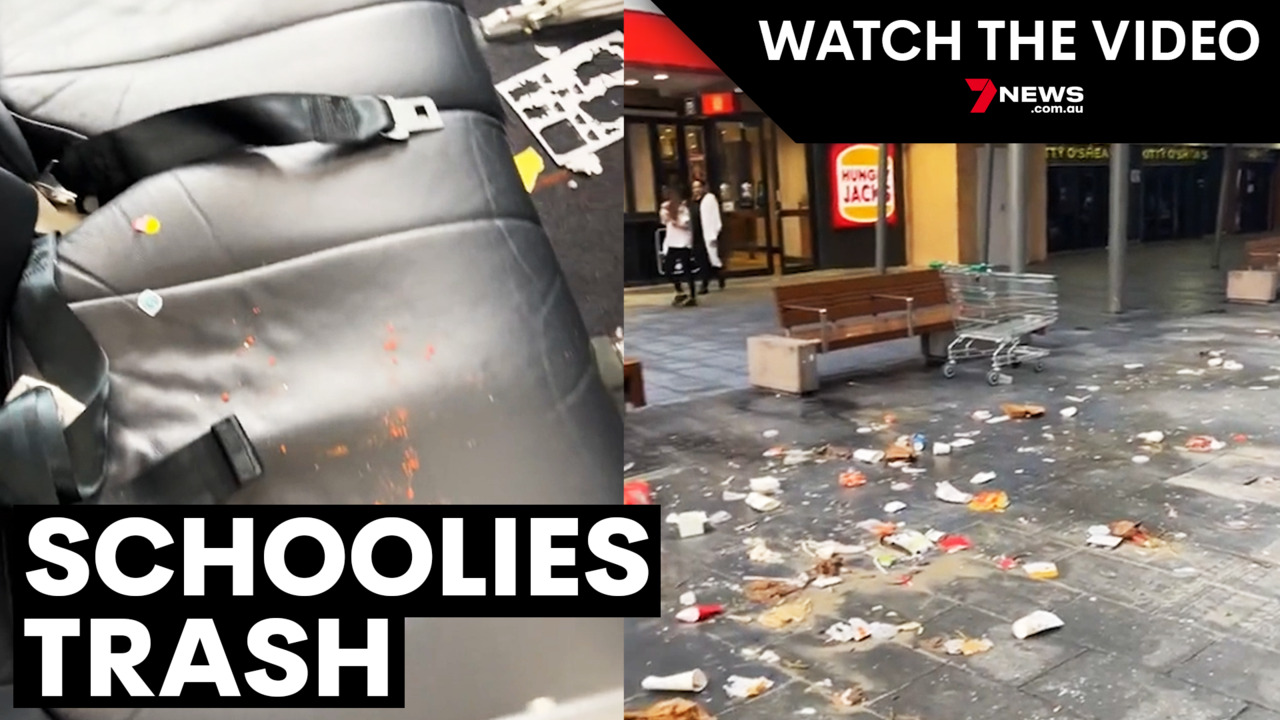 Schoolies leave behind trail of trash