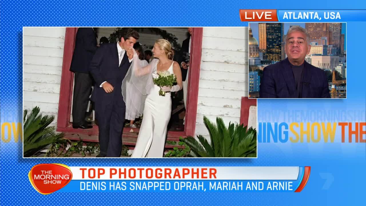 John F. Kennedy Jr. and Carolyn Bessette's famous wedding photo