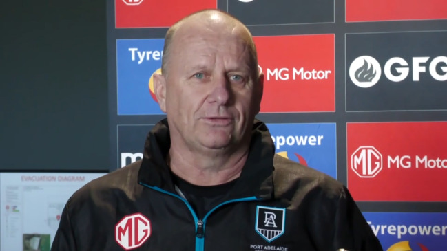 Replay: Port Adelaide coach Ken Hinkley speaks on the concussion