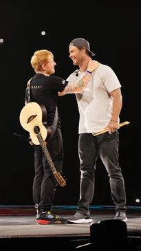 Chris Hemsworth Live with Ed Sheeran