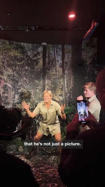 Robert Irwin gets emotional seeing wax figure of dad Steve Irwin | news ...